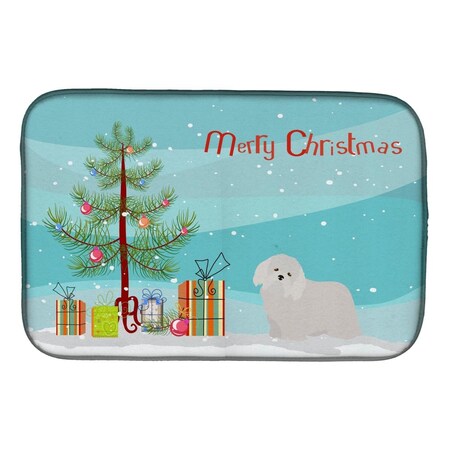Carolines Treasures Coton De Tulear Christmas Tree Dish Drying Mat CK3448DDM